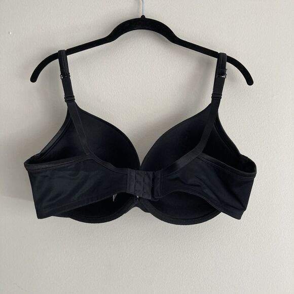 Cacique Bra 118641 Black Full Coverage Smooth Balconette Bra Size 40DD Underwire - Picture 6 of 12